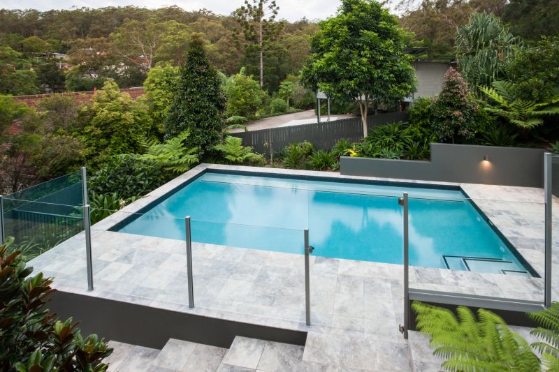 Modern Glass Pool Fence
