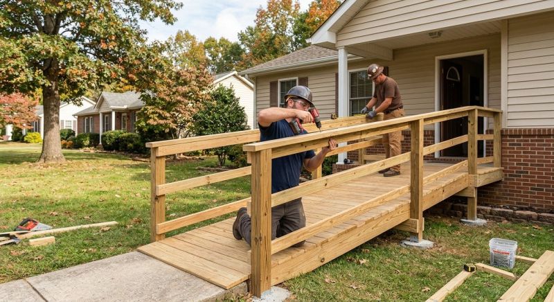 Wood Ramp Construction in Wilmington, NC